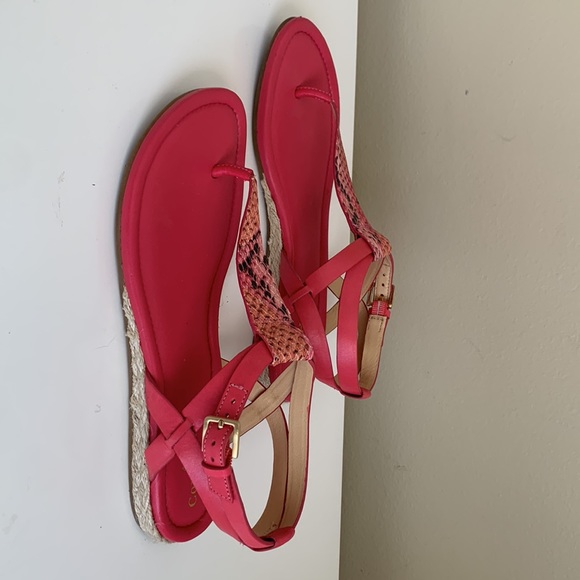Cole Haan Grove Sandal Pink Python 6.5 - Picture 2 of 6
